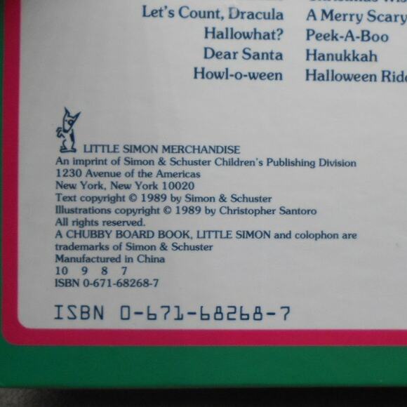 Christmas Wishes A Chubby Board Book by Alan Benjamin 1989 Little Simon - Picture 7 of 7